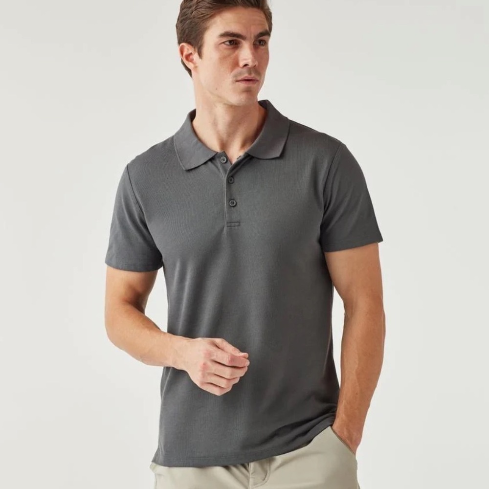 Olivers apparel nwot men’s district polo carbon grey performance comfort
